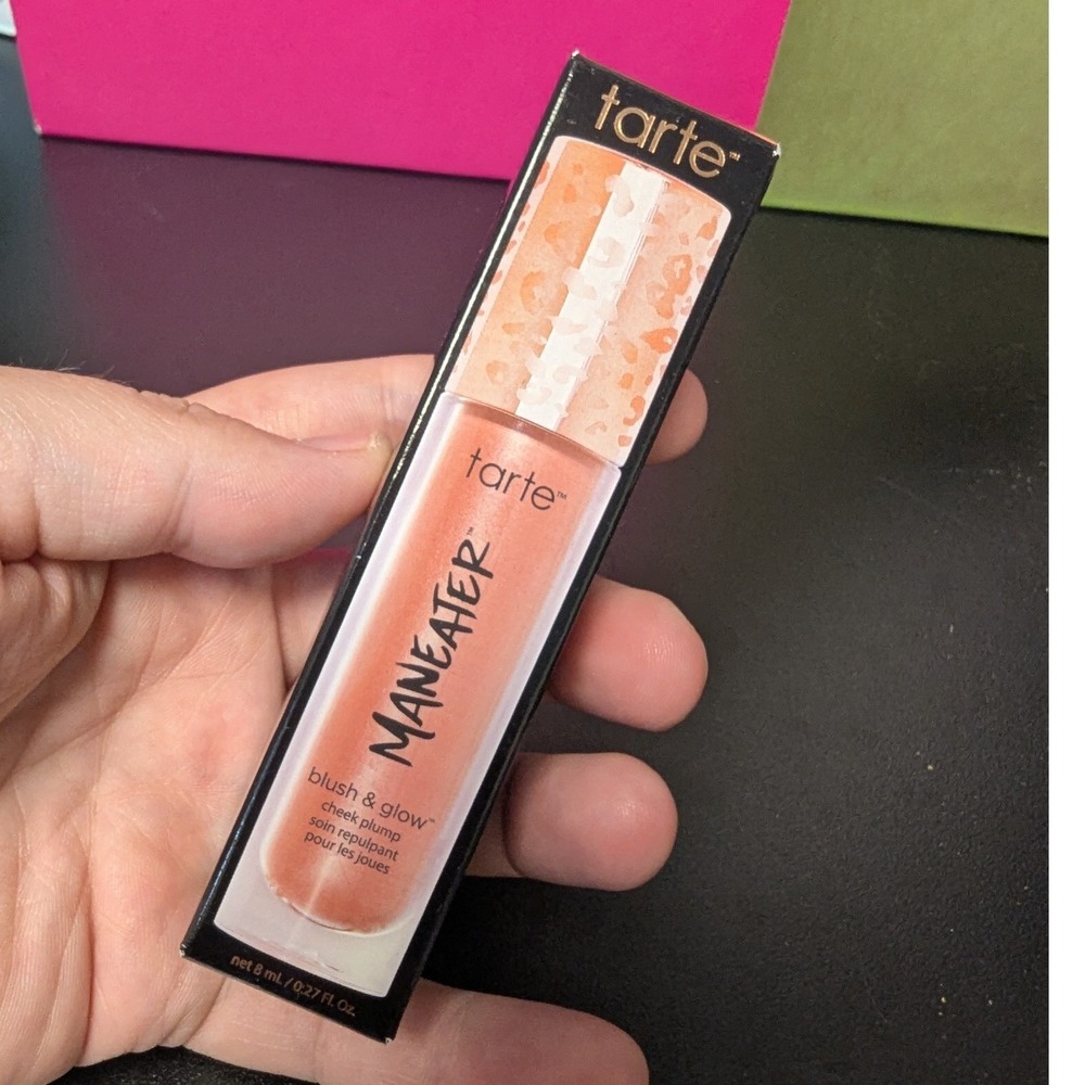 Tarte Maneater Blush & Glow Cheek Plump Buff Liquid Blush 0.27 fl oz